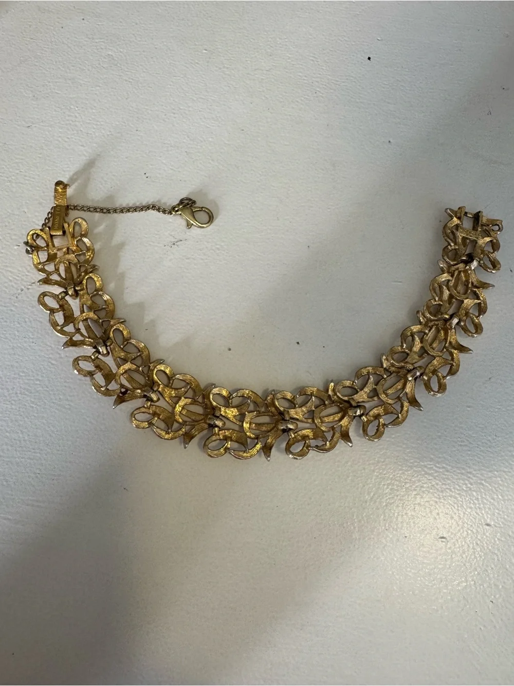 Vintage Monet Open Work Line Bracelet Circa 1960